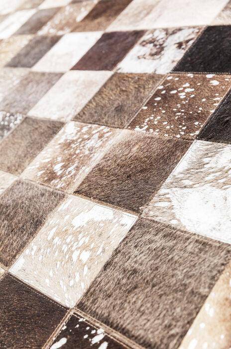 Cosmo Grey Leather Carpet