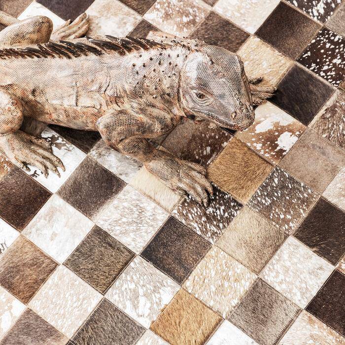 Cosmo Grey Leather Carpet