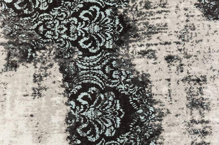 Kelim Ornament Turquoise Cotton Carpet