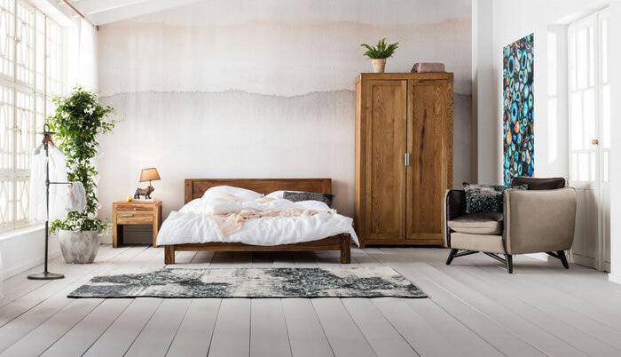 Kelim Ornament Turquoise Cotton Carpet