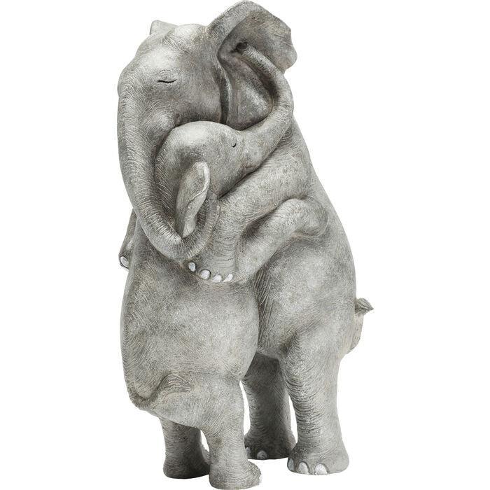 Elephant Hug Deco Figurine