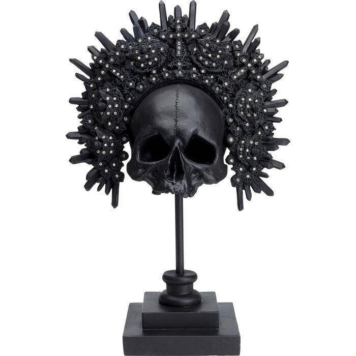 King Skull Black Deco Object