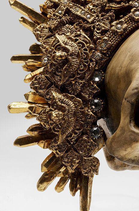 King Skull Gold Deco Object