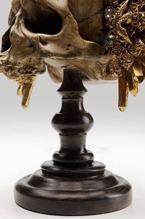 King Skull Gold Deco Object