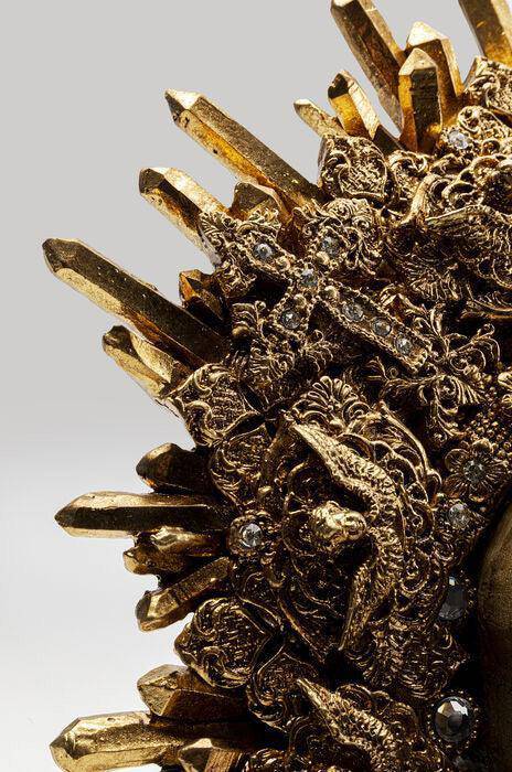 King Skull Gold Deco Object