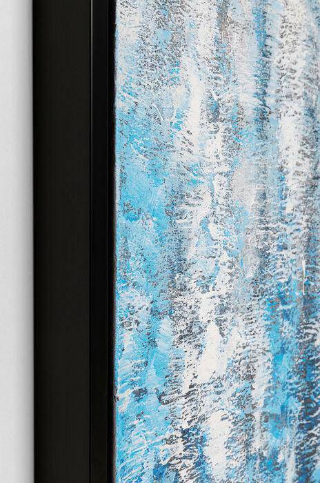 Rain Shower Blue Framed Picture