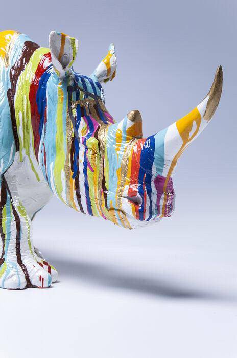 Rhino Multicolour Deco Figurine