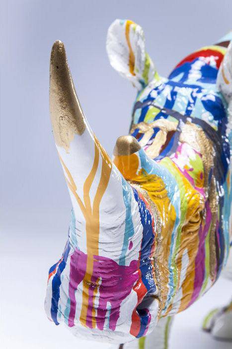 Rhino Multicolour Deco Figurine