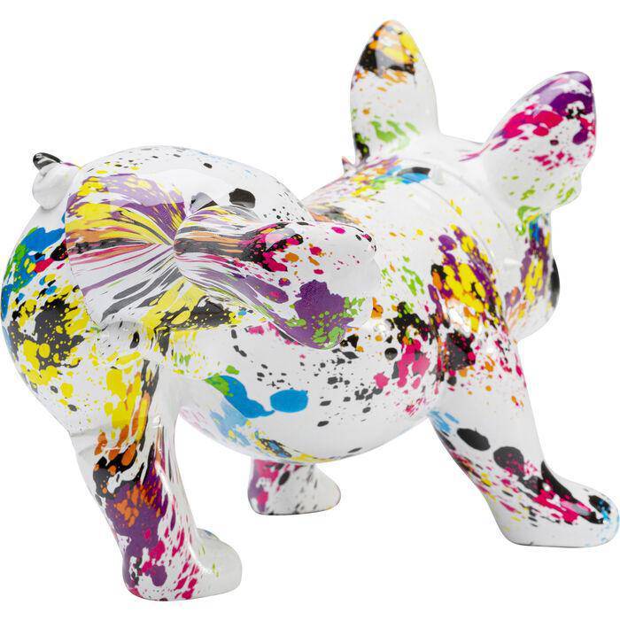 Splash Bulldog Multicolour Deco Figurine