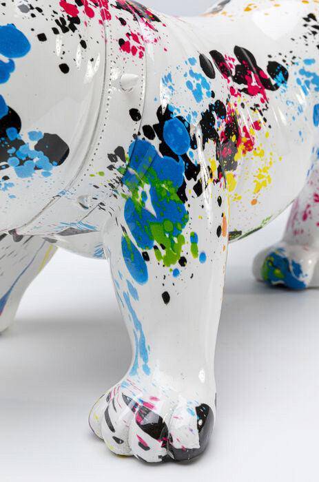 Splash Bulldog Multicolour Deco Figurine