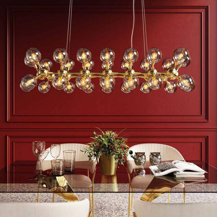 Atomic Ball Brass Pendant Lamp