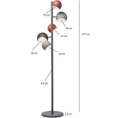 Calotta Multicolour Antico Floor Lamp