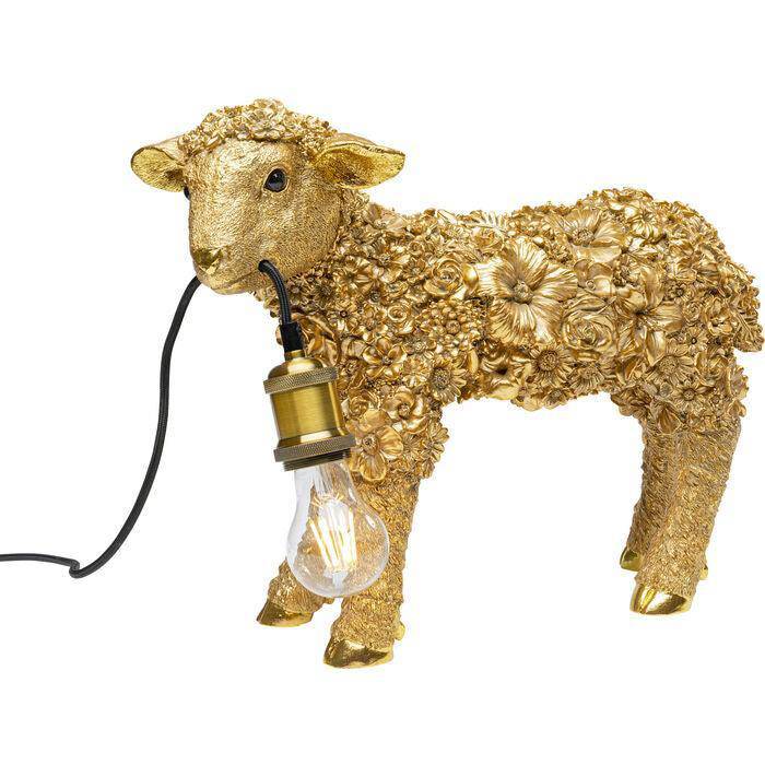 Flower Sheep Animal Table Lamp