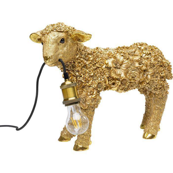 Flower Sheep Animal Table Lamp