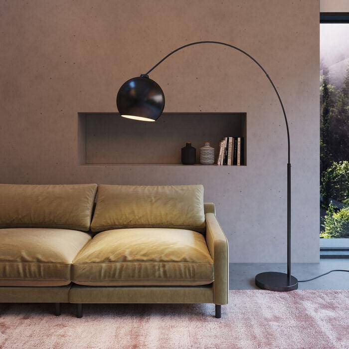 Lounge Matt Black Floor Lamp