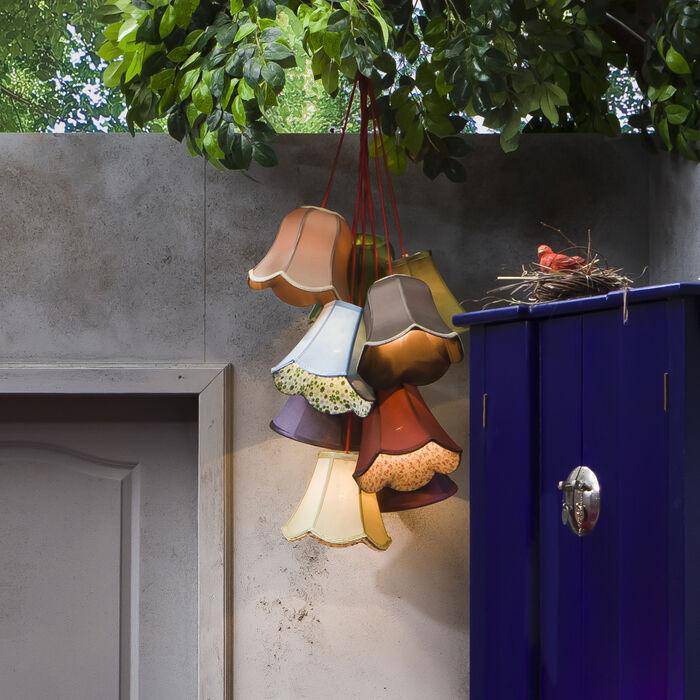 Saloon Flowers Multicolour Pendant Lamp