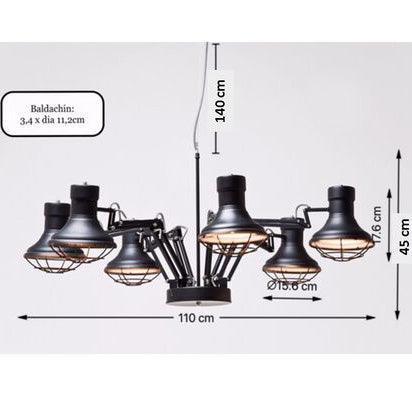 Spider Multi Black Pendant Lamp