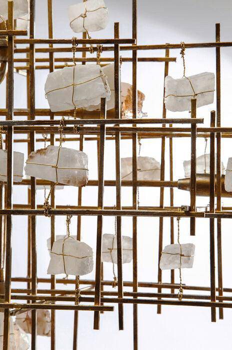 Stone Mobile Pendant Lamp