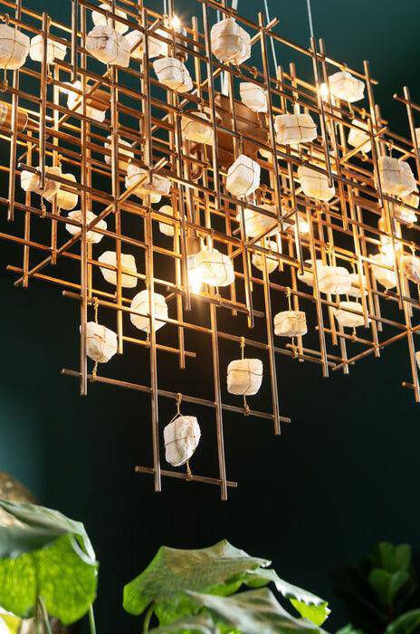 Stone Mobile Pendant Lamp