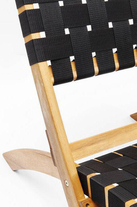 Ipanema Black Folding Chair (2/Set)