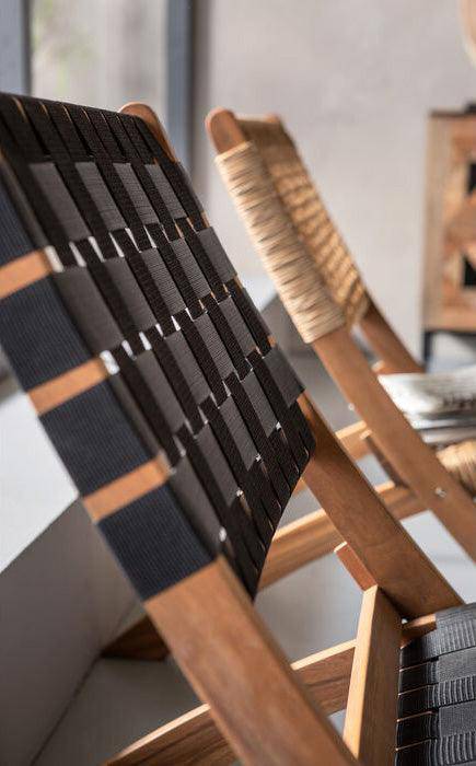 Ipanema Black Folding Chair (2/Set)