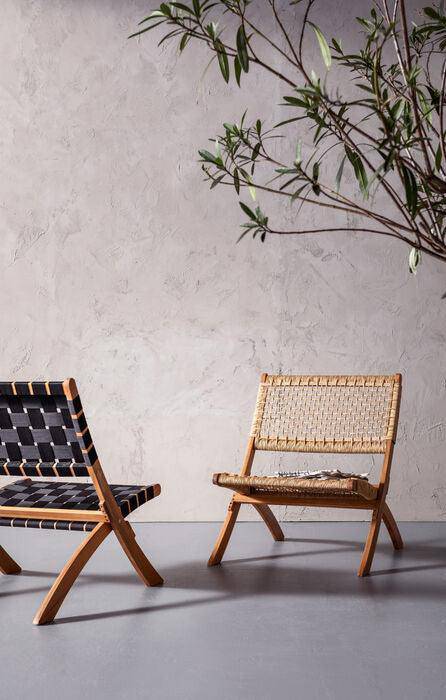 Ipanema Black Folding Chair (2/Set)