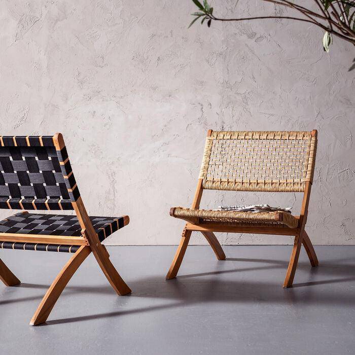 Ipanema Black Folding Chair (2/Set)