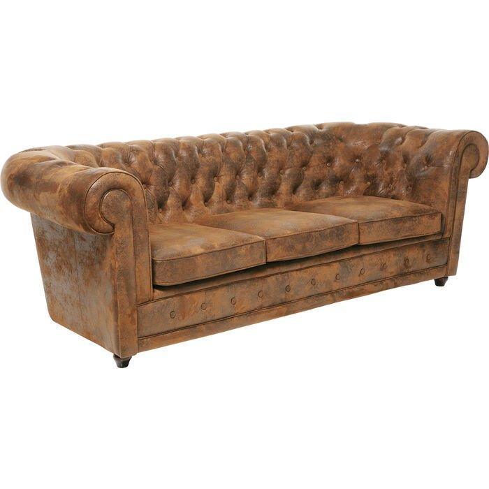 Oxford Vintage Brown Smart Sofa