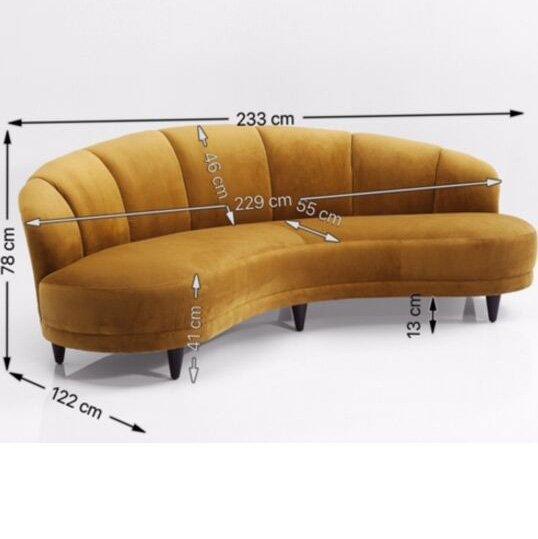 Dschinn Velvet 3 Seater Sofa
