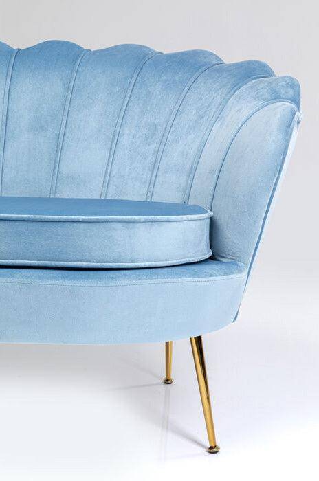 Water Lily Velvet 2 Seater Sofa