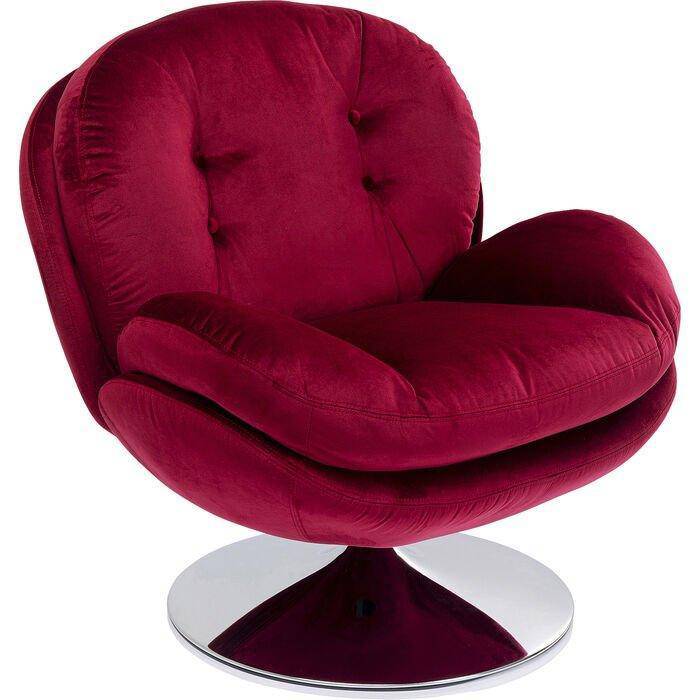 Cosy Velvet Lounge Swivel Armchair