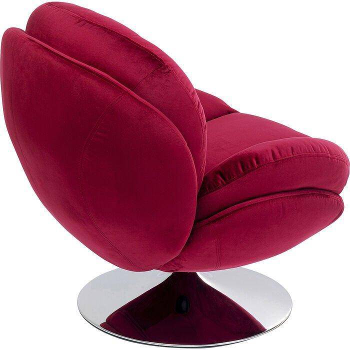 Cosy Velvet Lounge Swivel Armchair