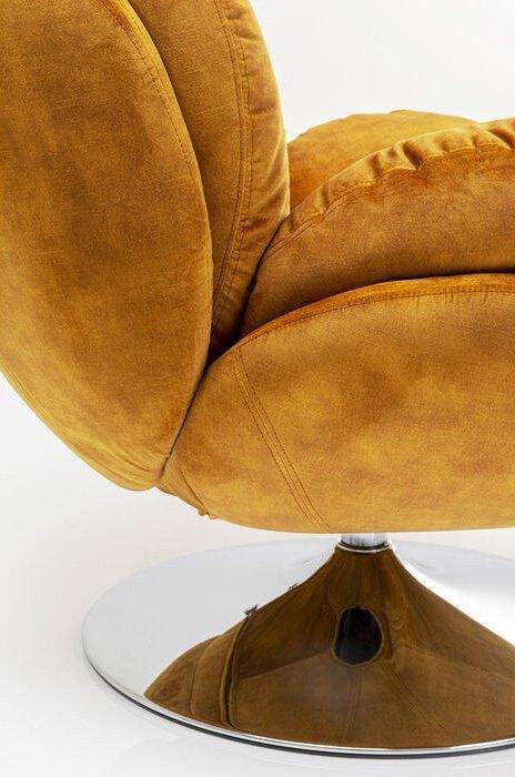 Cosy Velvet Lounge Swivel Armchair