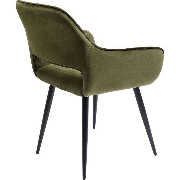 San Francisco Velvet Chair with Armrest