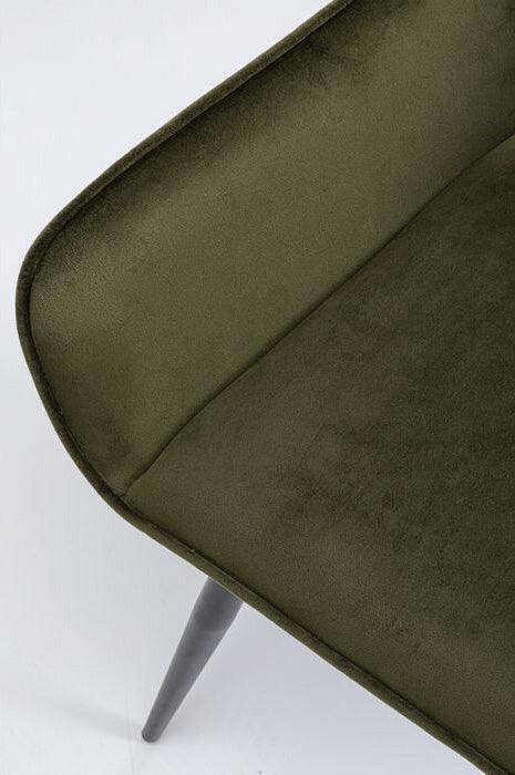 San Francisco Velvet Chair with Armrest