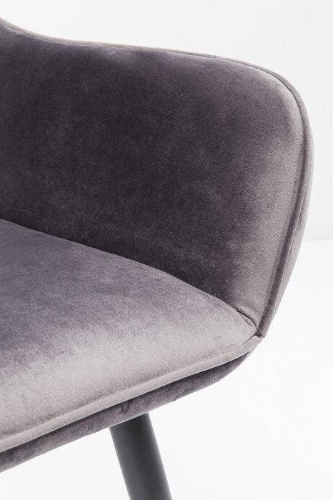 San Francisco Velvet Chair with Armrest