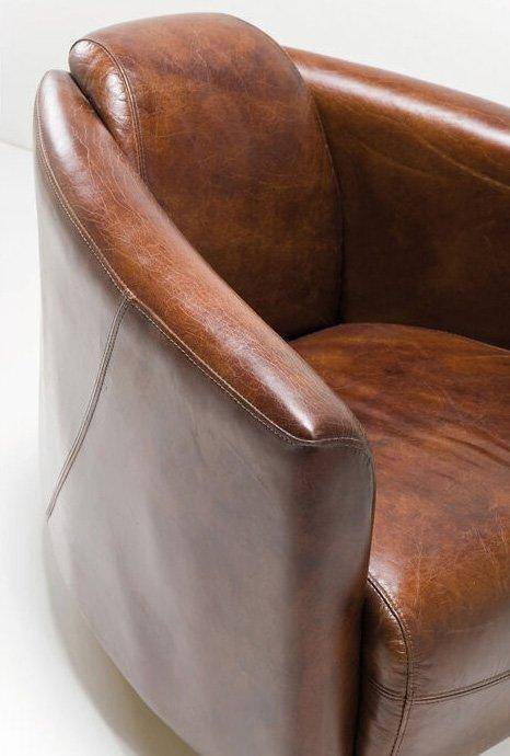 Cigar Leather Lounge Armchair