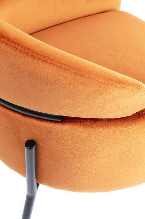 Alexia Velvet Chair with Armrest