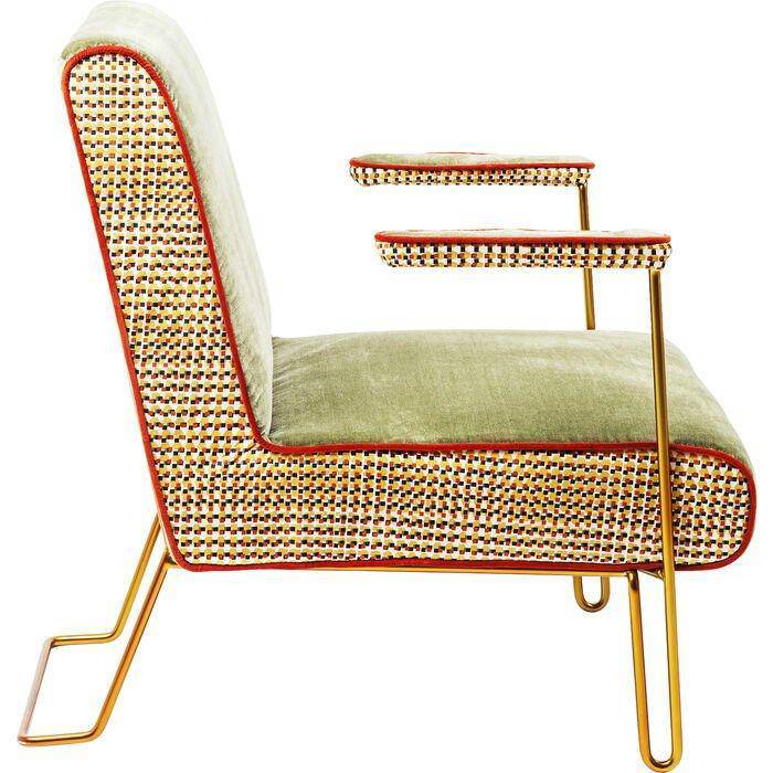 Aunt Betty Green Velvet Retro Club Chair