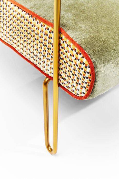 Aunt Betty Green Velvet Retro Club Chair