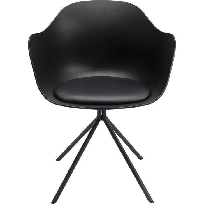 Bel Air Black Chair with Armrest