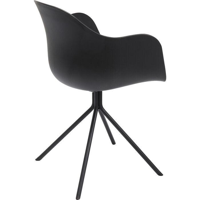 Bel Air Black Chair with Armrest