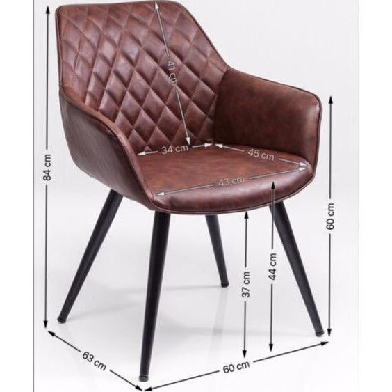 Harry Brown Chair with Armrest