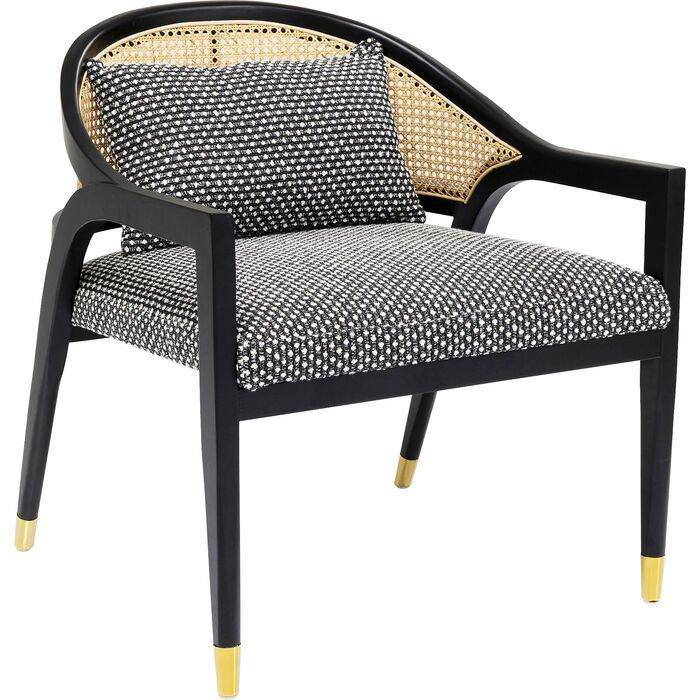 Horizon Black Wooden Armchair