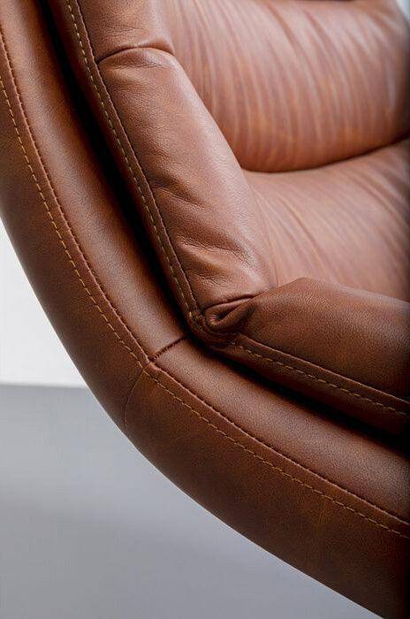 Lido Brown Swivel Armchair