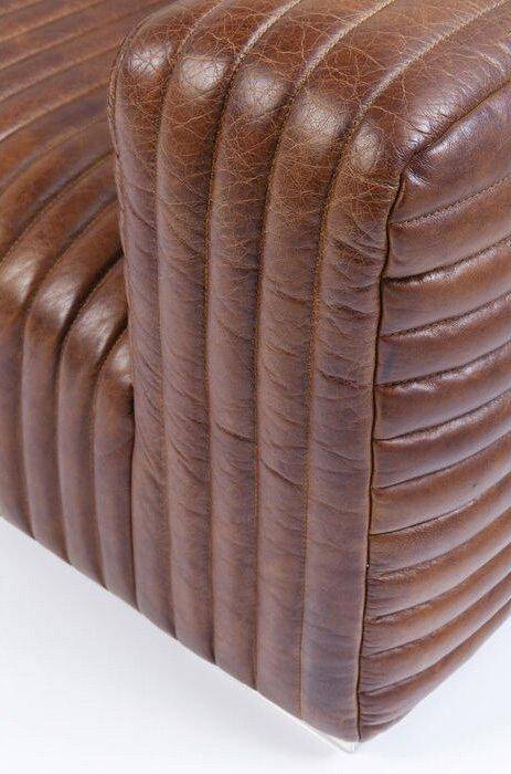 Malibu Brown Leather 3 Seater Sofa