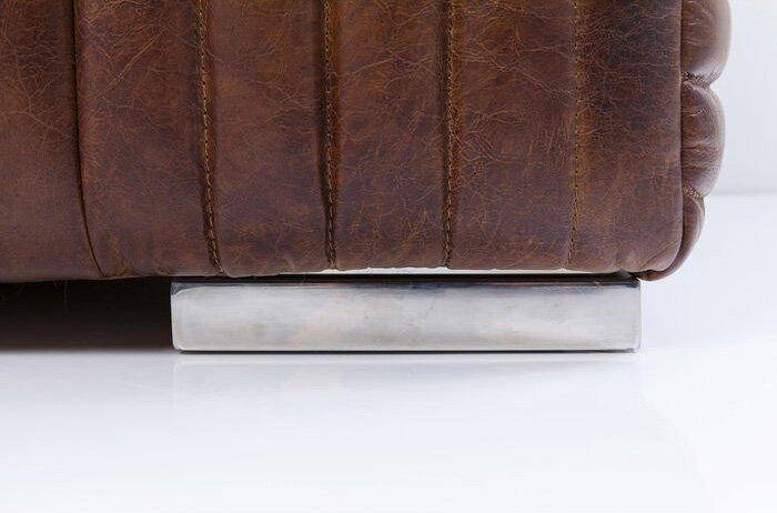 Malibu Brown Leather 3 Seater Sofa