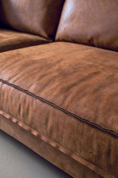Neo Brown Leather 2 Seater Sofa