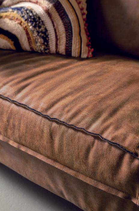 Neo Brown Leather 2 Seater Sofa