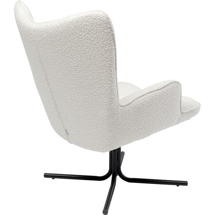 Oscar Cream Boucle Swivel Armchair